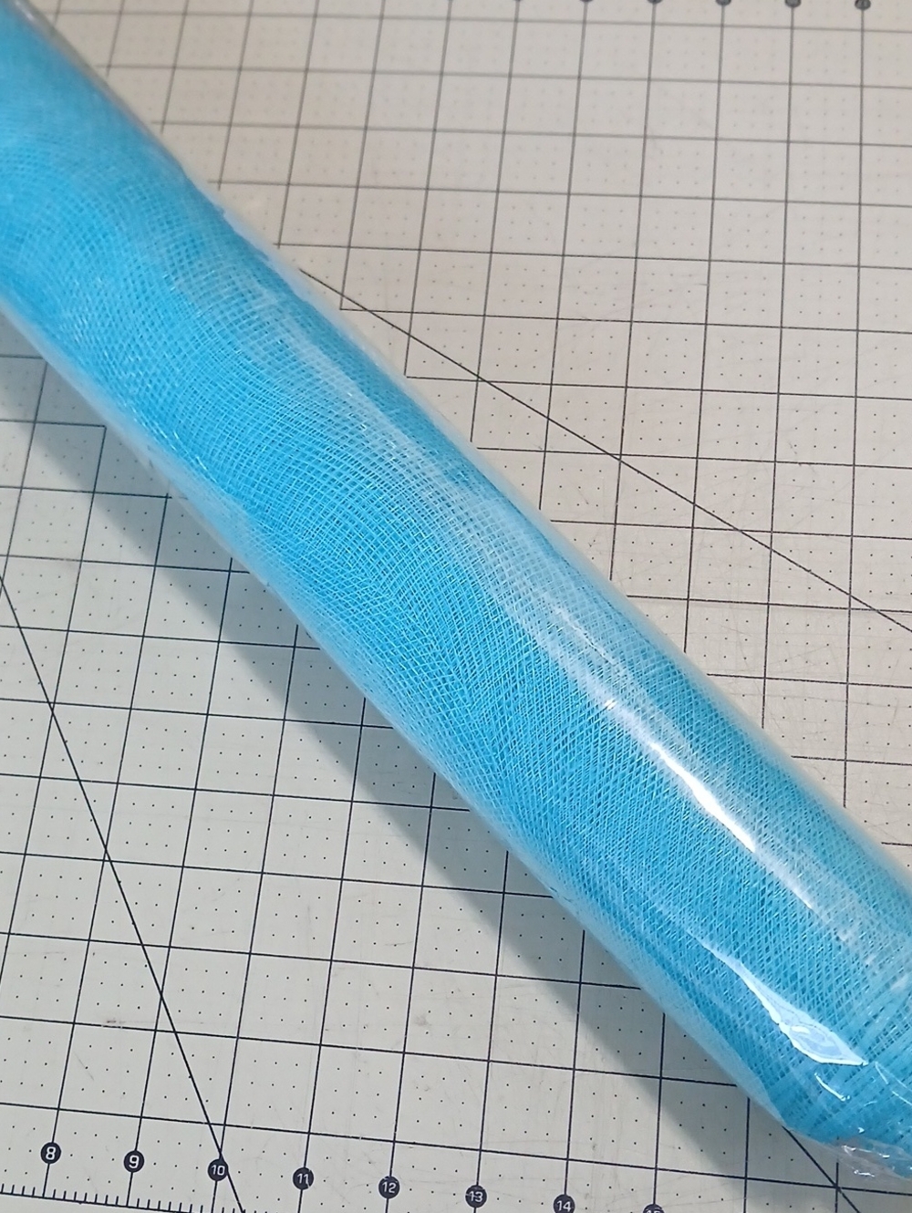 Deco Mesh - Aqua Blue